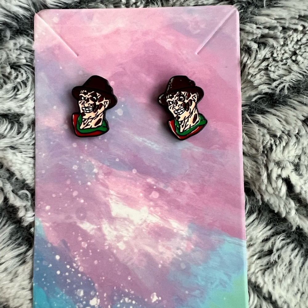 Freddy Kruger earrings